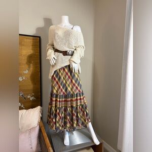 RARE!Vintage Gap, Doen style Tiered Maxi Dress, 96% cotton, old money, versatile